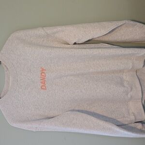 Dandy Worldwide Let’s Watch The Sunset Embroidered Crewneck Sweatshirt, Size Med